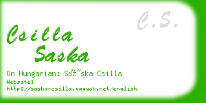 csilla saska business card